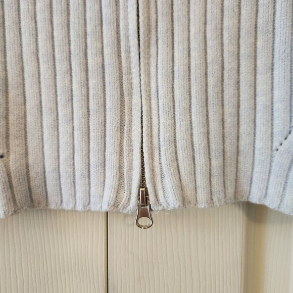Wild Fable Womens Cropped Ribbed Knit Cardigan Zip Front Sz M Light Blue NWT - Picture 8 of 11